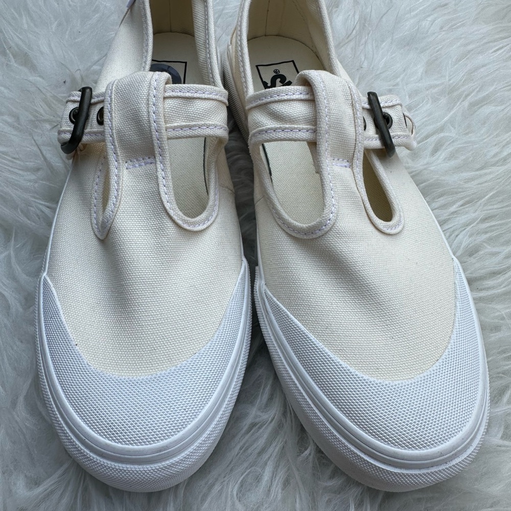 Vans Mary Jane Style 93 Buckle Strap Women’s Shoes Classic White Canvas - Picture 7 of 9